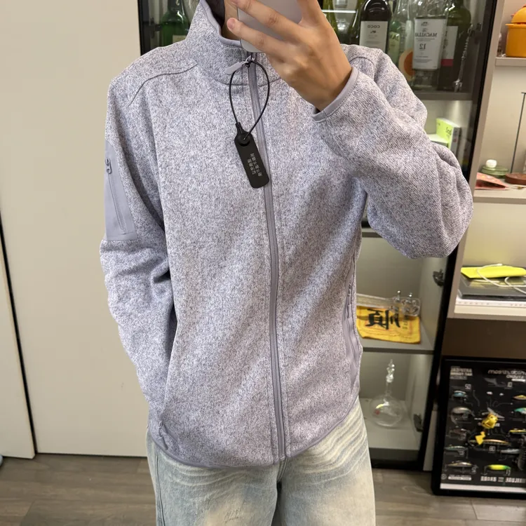 2025秋季新款抓绒衣男女同款户外休闲立领夹克外套休闲百搭运动