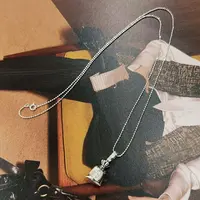 钛钢项链 春苗女装  小钱袋长链   时尚优雅简约百搭