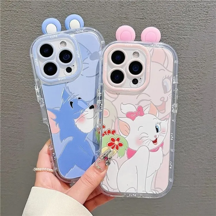 情侣汤姆玛丽猫适用苹果16promax手机壳vivo华为oppo荣耀小米14