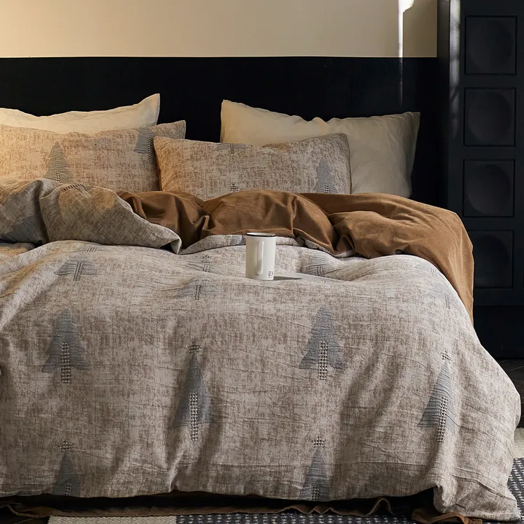 一面棉一面绒丨新款牛奶绒四件套加厚保暖中古风高级感秋冬季床品