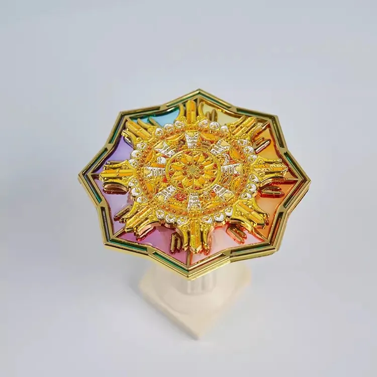 《剧院魅影》水晶吊灯双层旋转金属透光徽章冰箱贴