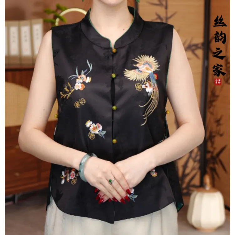 【云舒】新款古风双面双穿百搭 马甲