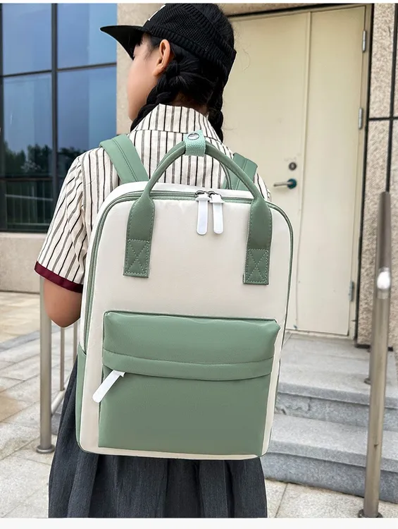 中小学生书包补习包超轻大容量儿童手提包研学旅游双肩包可印字