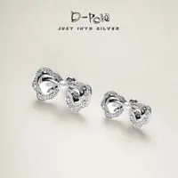 灯小炮 925银合成锆石耳饰 【蝶羽缎梦】耳钉（9876）气质轻奢百搭