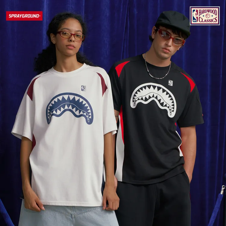 SPRAYGROUND I NBA HWC联名系列鲨鱼嘴短袖T恤潮流XB NE220243