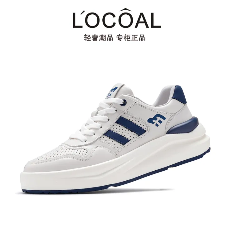 手工定制夏季新款透气小白鞋男士运动休闲鞋时尚百搭软底舒适男鞋