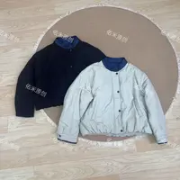 保暖棉服单排扣圆领女短外套加绒冬款纯色加厚百搭