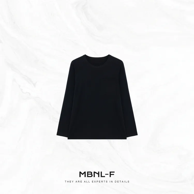 MBNL-F "克罗长Tee" 刺绣经典LOGO百搭长袖T恤 秦磊XM-XSY6092