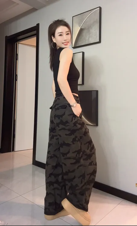 秋季新款迷彩休闲牛仔裤3915-（XD）