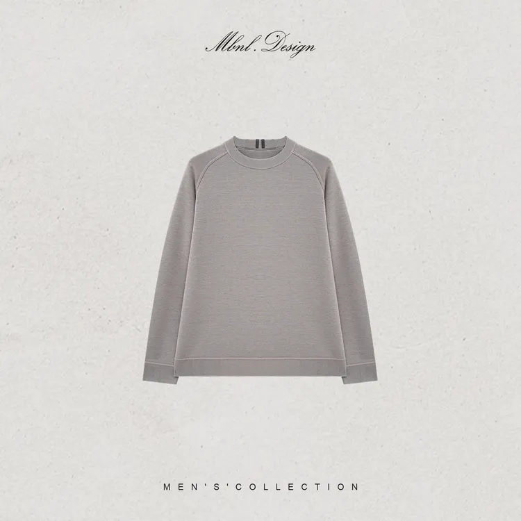 MBNL-F「Poetic」秦磊男装羊毛羊绒定织双层保锁温卫衣LL-SSY1233