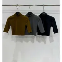 【娇娇私服定制】新款休闲立领中袖T恤打底衫（衣长40）82093#