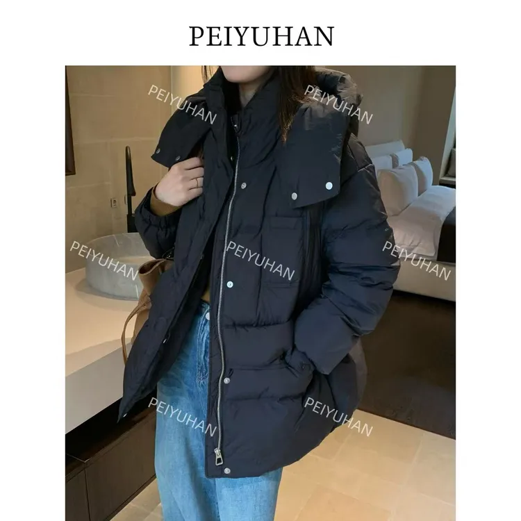 PEIERNA佩佩PC 【蒙口收腰羽绒服】连帽羽绒服 S1863 6116197 先