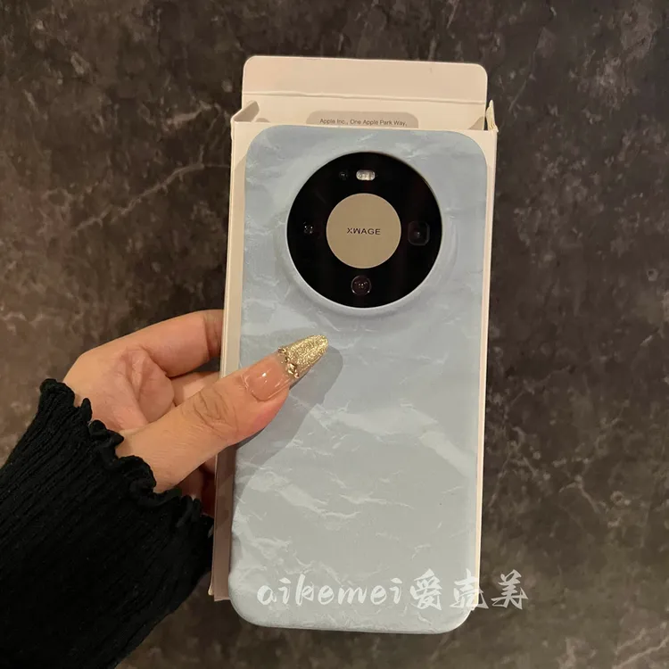 适用华为mate80promax手机壳mate60pro+纯色简约丝绒纹理Mate70肤