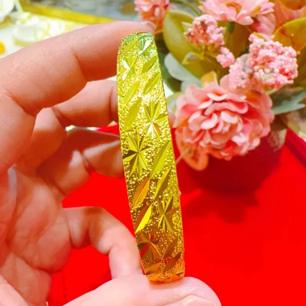 合金手镯 合金光面民族风手镯0.18gمىس قاپلىما ئالتۇن