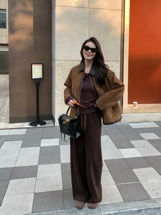 BIG WHITE REMADE“波士顿”进口混种羊绒面皮+仿丝棉外套D5L1080