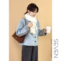 羊毛独白⑦七七146小个子秋冬款保暖厚款围巾100%羊毛围脖女小美说