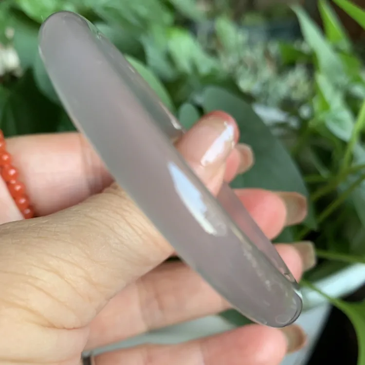 1206天然玛瑙手镯女款灰冰水润泥鳅背特别新手福利试圈口首选
