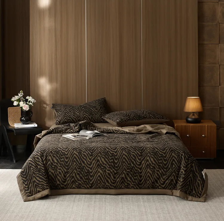 轻奢夏季新款全棉纯棉色织大提花夏被夏凉被可机洗空调被被子被芯