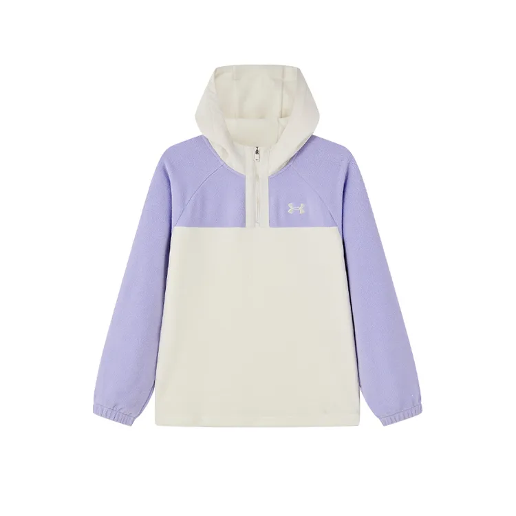 Under Armour/安德玛卫衣常规休闲风长袖秋冬童装拼接加绒加厚款