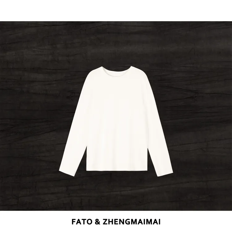 郑买买 汤圆T 秋冬新款多巴胺显瘦高级温柔软糯长袖T恤 YZ51021T1