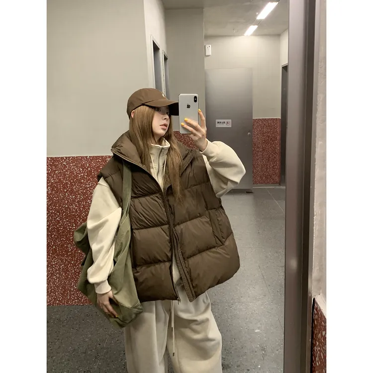 【新画册】冬季ins韩系时尚简约休闲宽松马甲254U4108