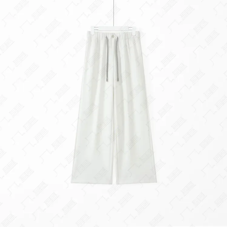 几里与麻 高级感运动抽绳直筒加绒休闲裤102 2090248