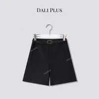 DALI PLUS“羊毛呢子五分裤”秋冬时髦精必穿 高腰百搭裤-D5SZ8161