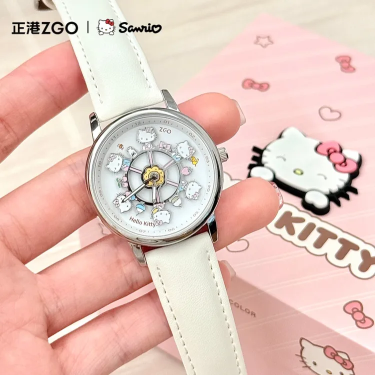 正港三丽鸥HelloKitty联名手表女款初高中生手表生日礼物送女闺蜜