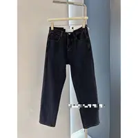 560牛仔裤女冬新款直筒裤时尚休闲显瘦高腰烟管裤