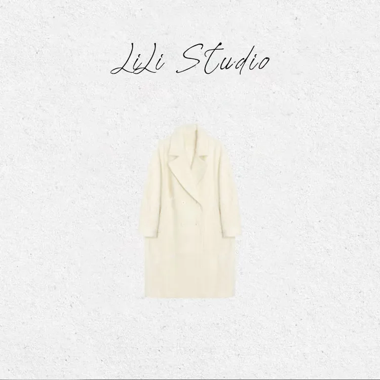 PCNY丨不理理「暖雾长绒」进口羊绒＋90高支澳毛高级感大衣女