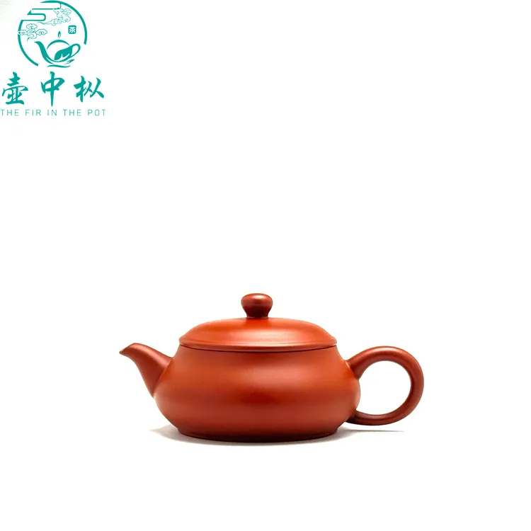 大口明炉壶潮州手拉壶原矿朱泥功夫茶器茶壶半手工家用手制茶壶