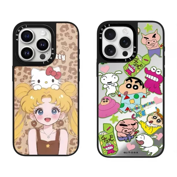 【高版磨砂黑边】Ca联名卡通小新系列苹果手机壳iPhone11/17