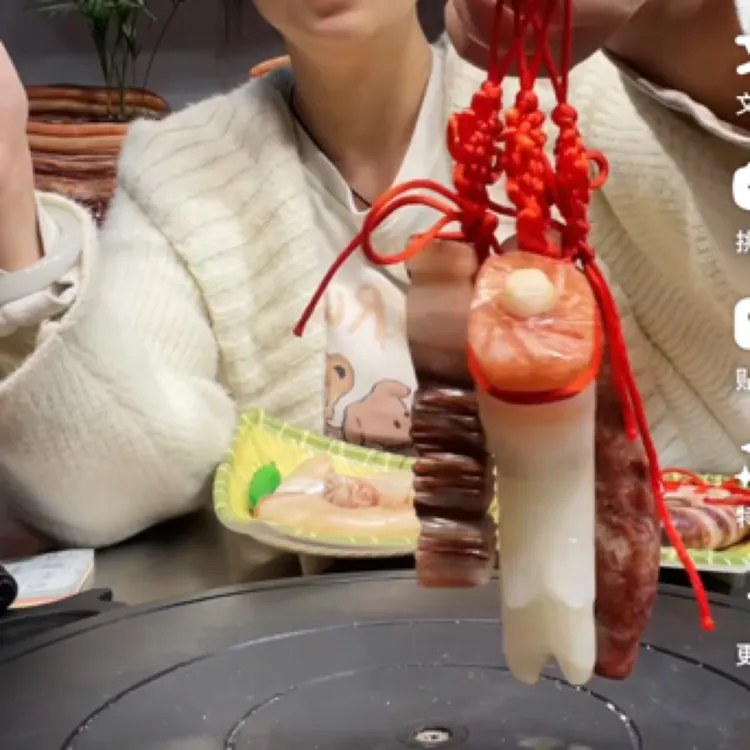 猪肉石，年货三件套创意挂件，天然石头纯手工雕刻