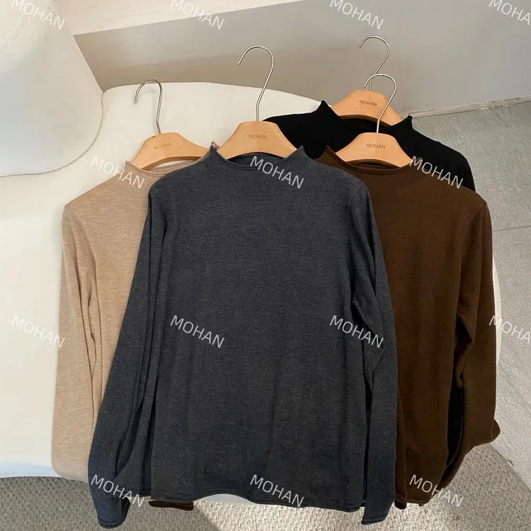 【墨涵精选】韩版简约女装气质时尚休闲百搭针织衫0695