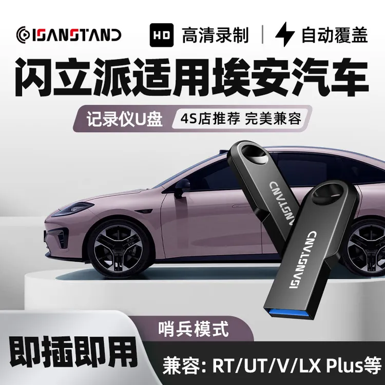 闪立派u盘适用于埃安RT行车记录仪U盘哨兵模式高速优盘FAT32格式