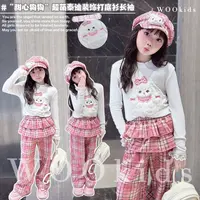 现货-WOOkids8【甜心狗狗】亲子兄妹童装高定长袖T恤 W25070704
