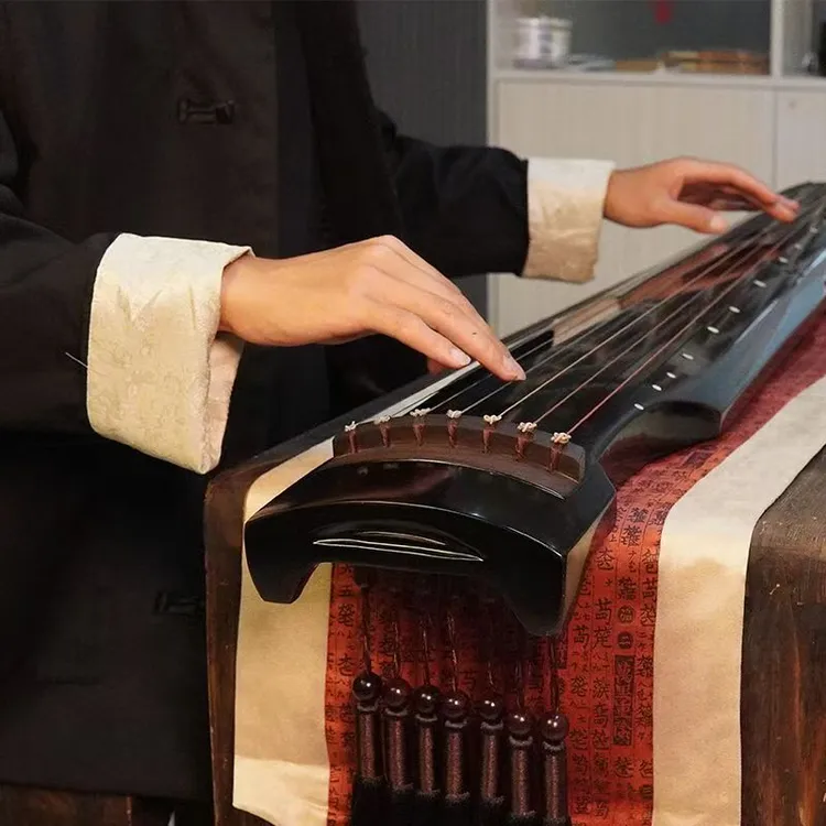 瑕疵伏羲式老桐木入门推荐鹿角霜手工斫制演奏级古琴适合初学者