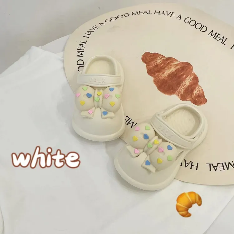 【波点蝴蝶结】洞洞鞋2025新款女童凉拖鞋防滑凉拖夏季外穿沙滩鞋