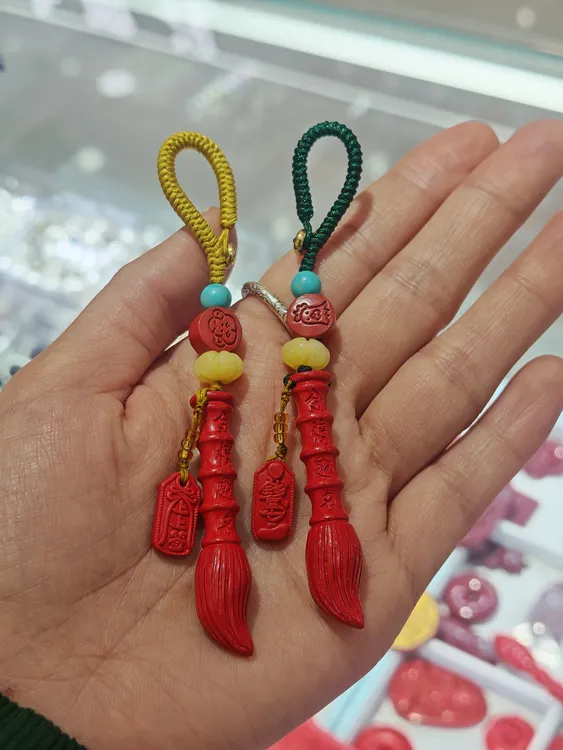 含辰砂工艺品高含量朱砂文昌笔