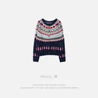 Meiying-费尔岛系列时尚花纹毛衫YA5QM056