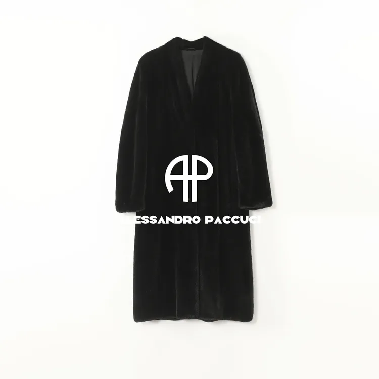 ZIMBAL✖AP洛哥54115CS【太奶貂】进口水貂+桑蚕丝里衬中长款外套