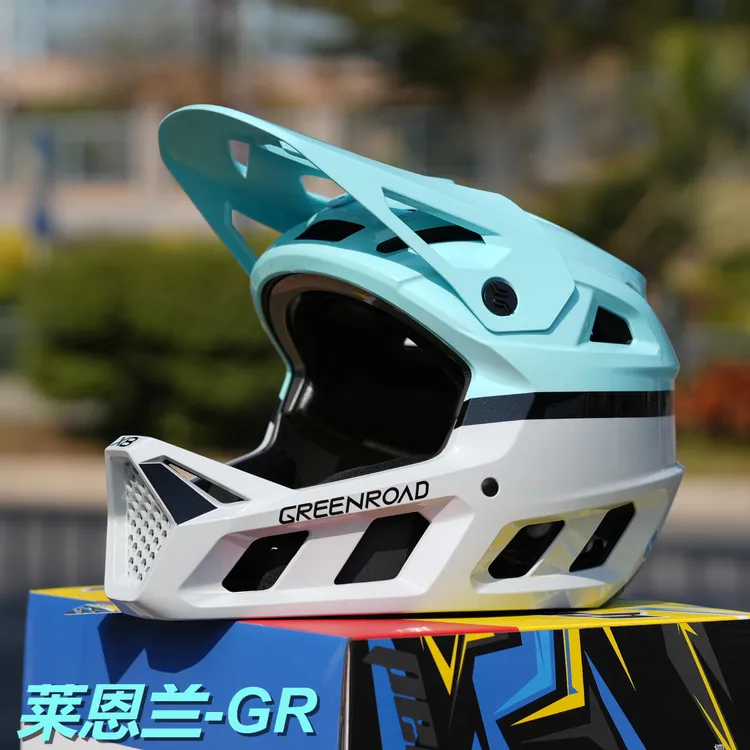 绿道X8悬浮位移头盔山地车越野骑行速降安全盔BMX小轮车泵道