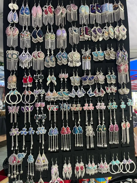 苗绣手工饰品耳坠专拍链接