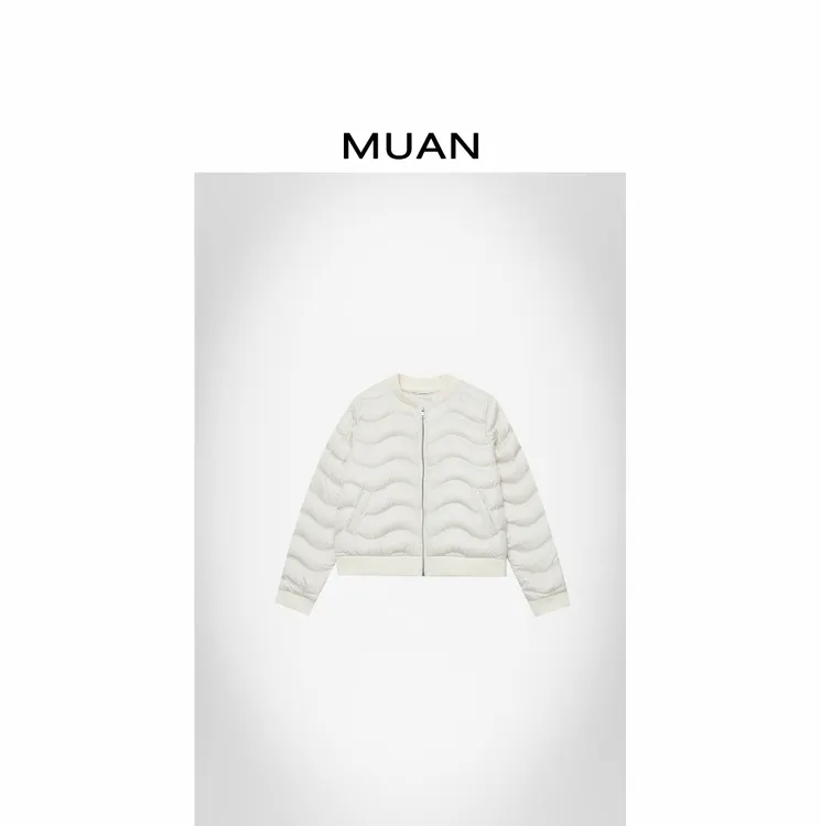 木岸MUAN:《协奏曲羽绒服》定制90白鸭羽绒服外套女D-JD-2543