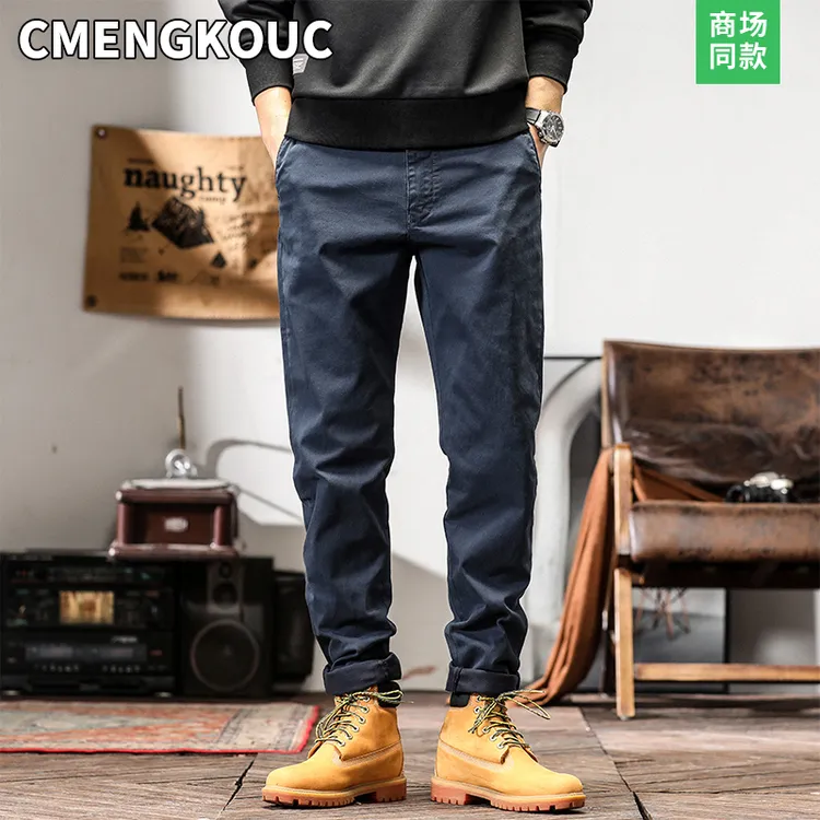 川蒙口川工装裤2025新款美式男装春秋潮牌宽松直筒休闲长裤男裤子