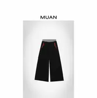 木岸MUAN:《芝加哥休闲裤》定制高级简约宽松休闲裤女CQ-MJ-F8352