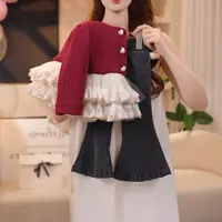 【柒】常规女童花边童装韩版普通外套春秋季
