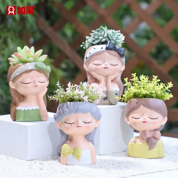 ROOGO/如果创意仙女风多肉花盆家居可爱阳台庭院桌面装饰园艺用品