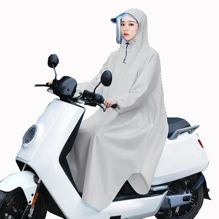 有袖雨衣电动车男女款全身防暴雨加大加厚成人单人摩托车骑行雨衣