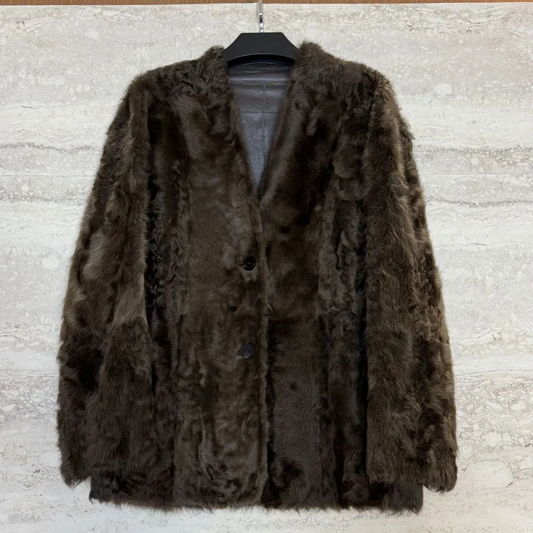 TANTAN气质短款小胡羊秋冬时尚羊皮毛外套4120